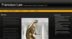 Desktop Screenshot of lisafranciscolaw.com